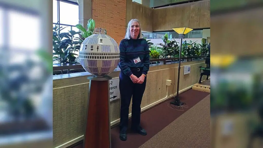 Holly Rubin with Telstar model