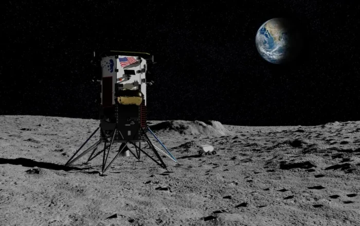 IM-2 lander on the Moon